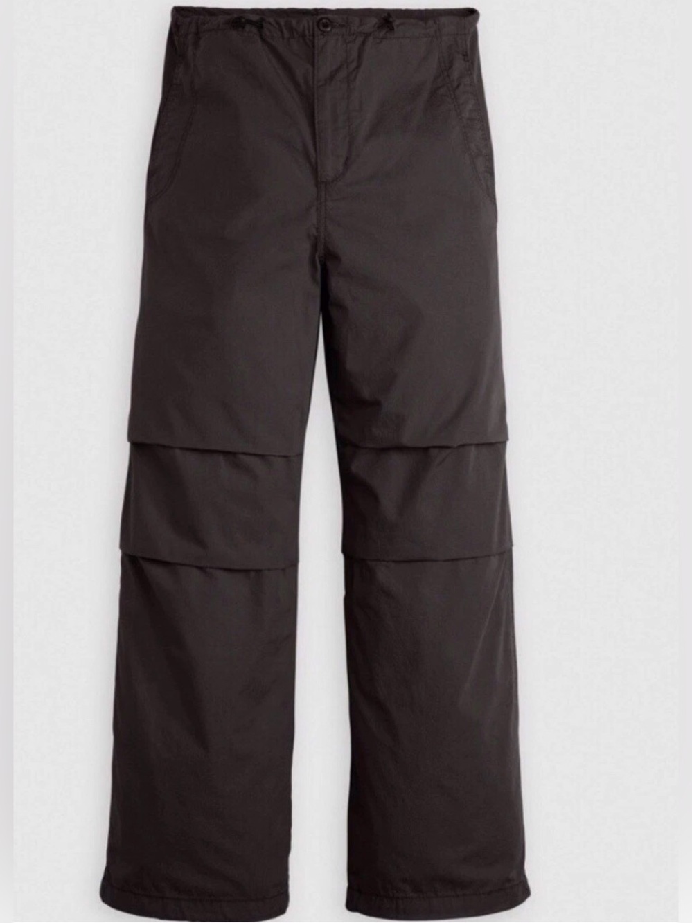 Levi’s Womens Mid-Rise Wide Leg Parachute Black Pants Size XS